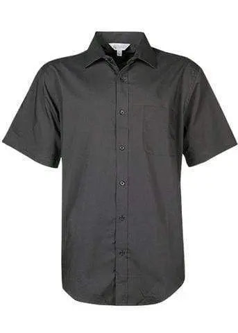Aussie Pacific Men's Mosman Short Sleeve Shirt 1903S Corporate Wear Aussie Pacific Black XXS